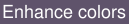 Enhance colors